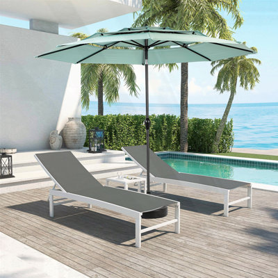 Parasol à 3 niveaux en aluminium 10 pi (base non incluse)