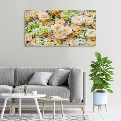 Roses - No Frame Print on Glass