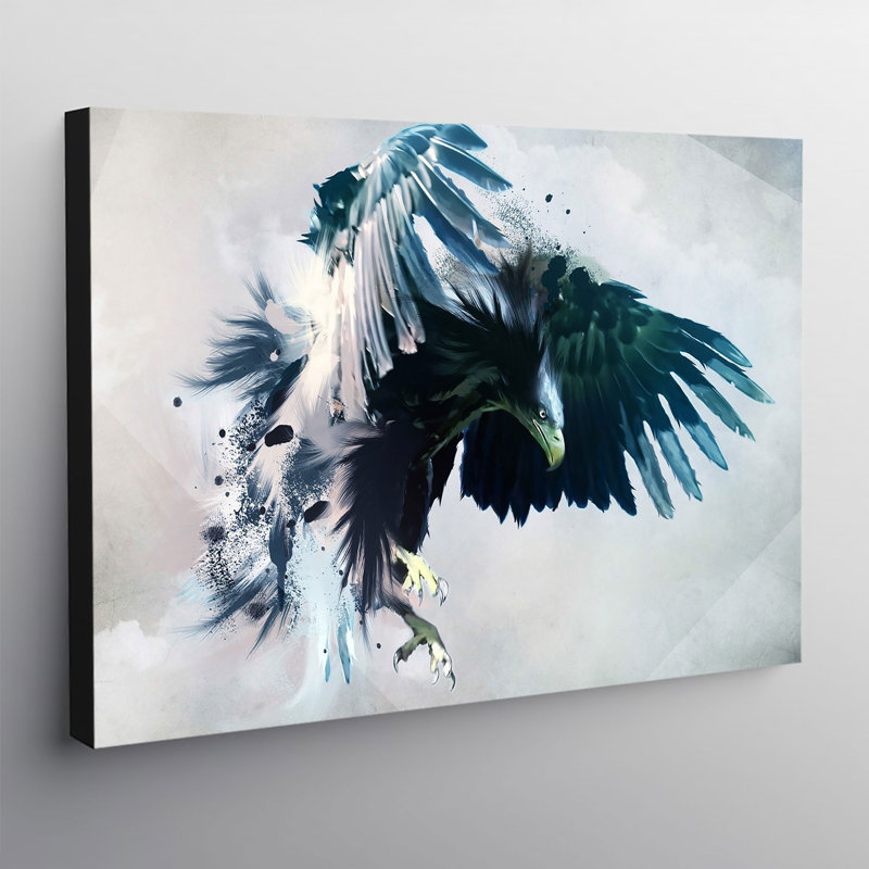 Eagle - Wrapped Canvas Print, 84cm H x 120cm W x 5cm D