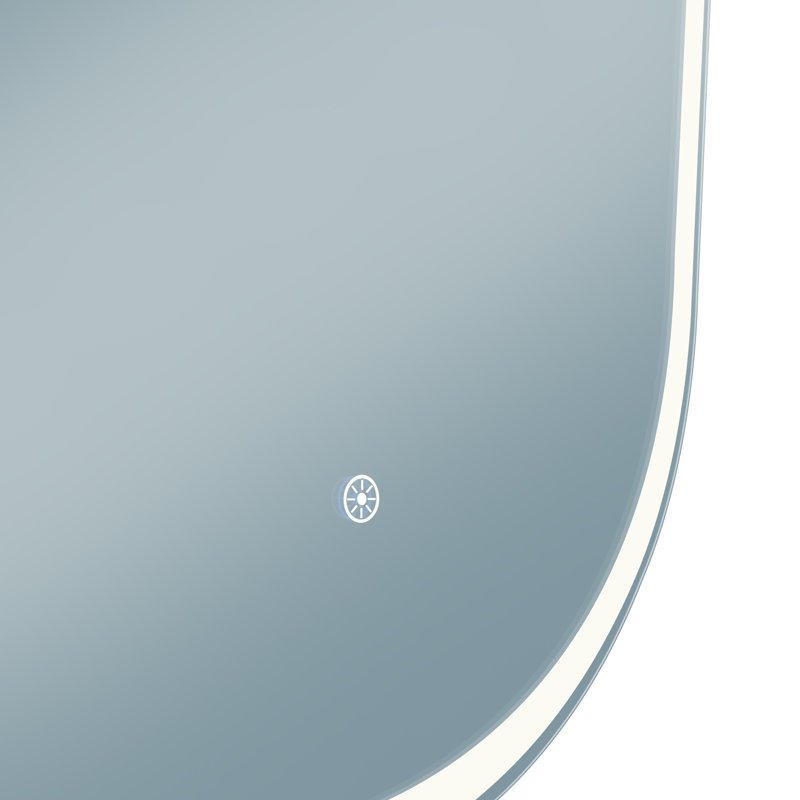 Grace 24X36 Oval Frameless LED Mirror With Memory Dimmer And Defogger, 36" x 24"