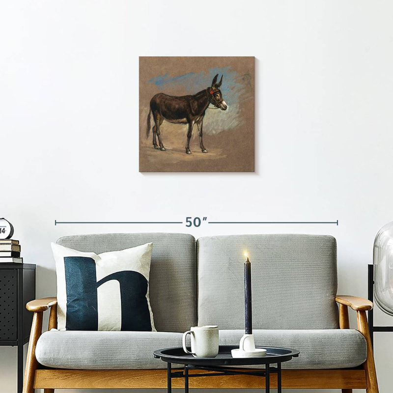 Brampt Study. A Mule, 20" H x 20" W