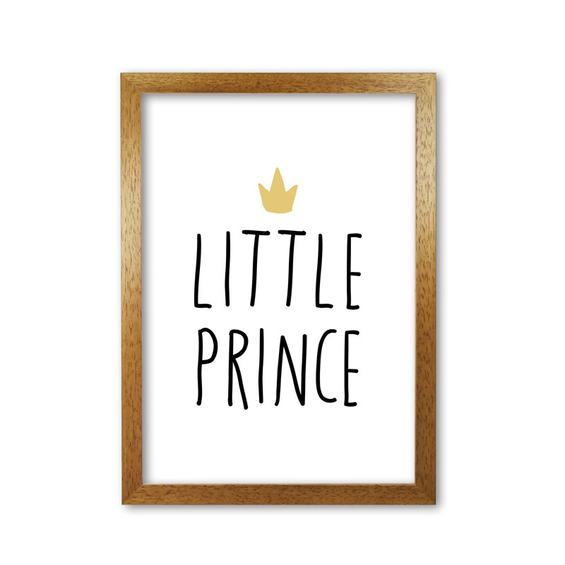 Little Prince - Print, Honey Oak Frame, 85 cm H x 60 cm W x 5 cm D