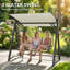 3 Person Porch Swing with Canopy-272567860