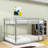 Full Over Full Metal Bunk Bed With Ladder-33455860