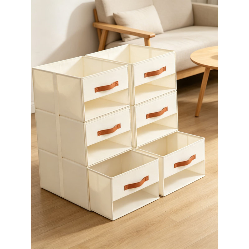 Closet Organizers and Storage Foldable Boxes, Collapsible Fabric Storage Bins for Shelves, Closet, and Home Organization