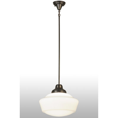 Luminaire suspendu 1 lumières scolaire single Moshier