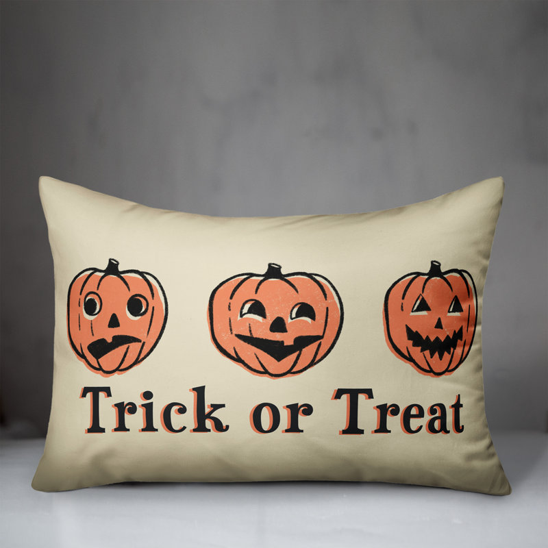  Coussin lombaire citrouille Trick Or Traite