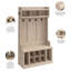 Kierra Hall Tree 40'' Wide with Bench and Shoe Storage-112013750