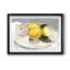 «Lemons On A Plate II», reproduction encadrée de qualité supérieure - prête à être accrochée-790109614-790109612