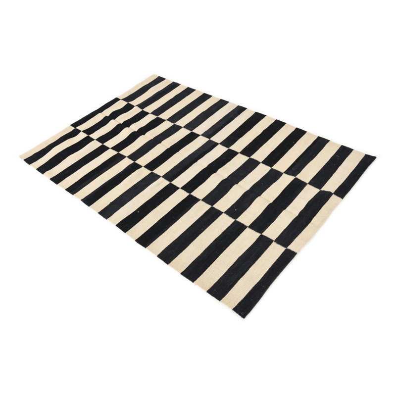 Jessen Black and White Rug