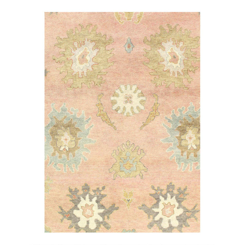 Fine Hand knotted Oushak rug 7'8'' X 10'1''