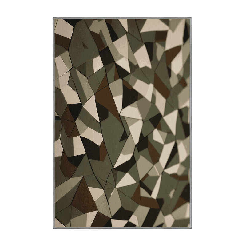 Tapis camouflage Geo, Rectangulaire 3 pi x 5 pi
