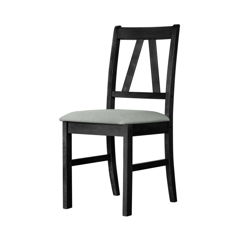 Kline 18.9'' H Upholstered Side Chair, Black