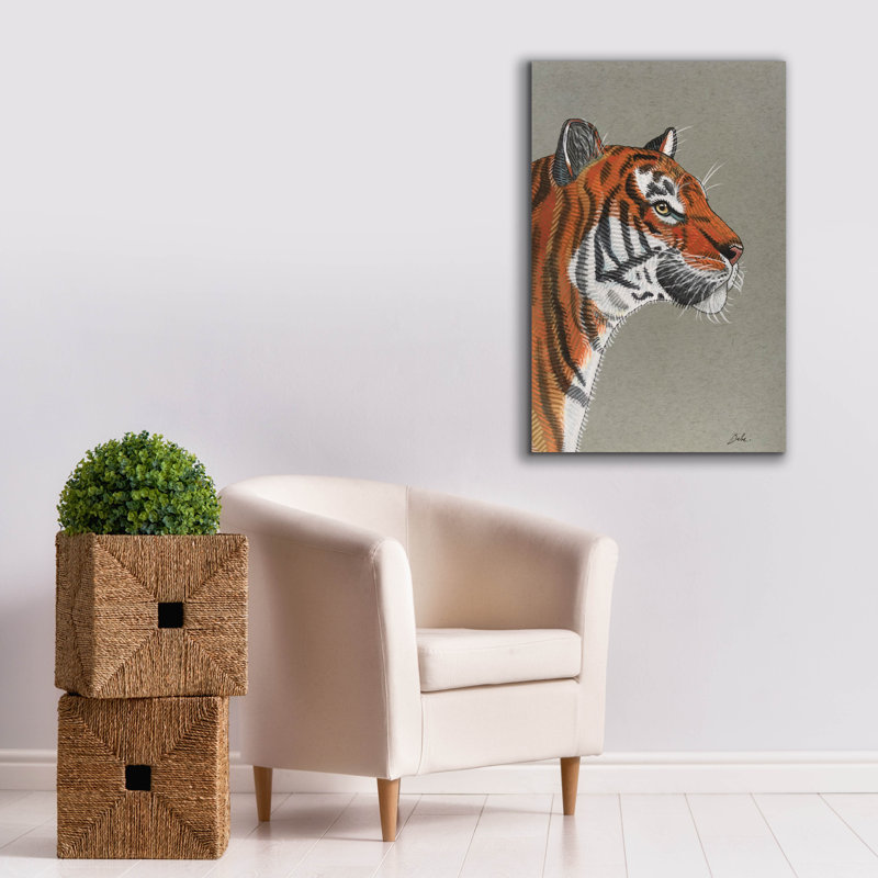 Toile épique Graffiti «Tiger Mood» par Bebe Keith, 26 po x 40 po