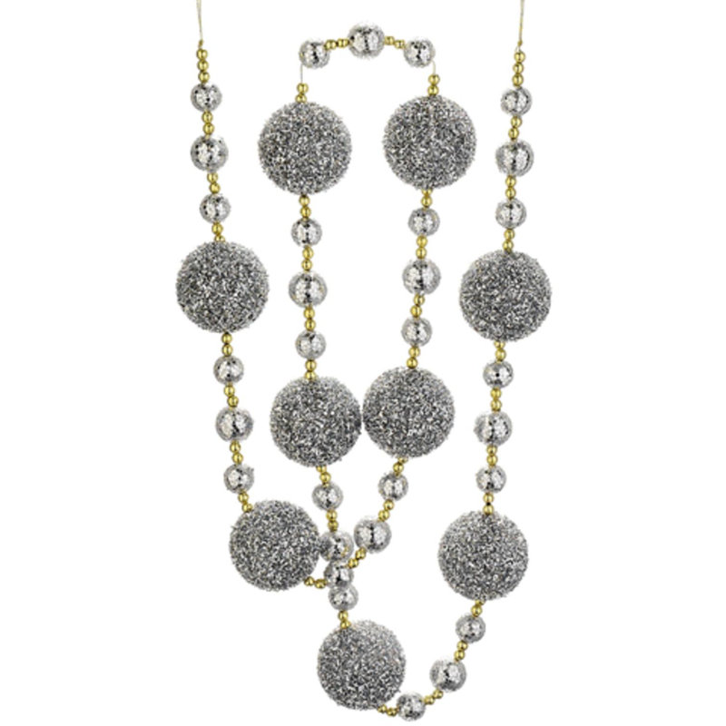 Guirlande de Noël 6 po, Argent