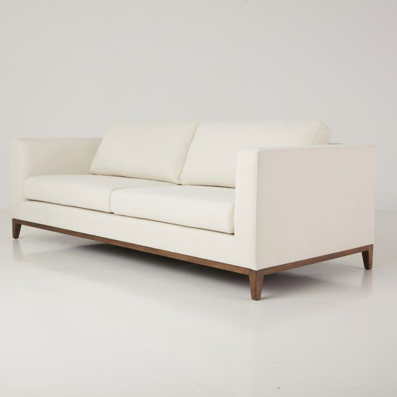 La Roux Sofa, Caramel, Cream Chenille