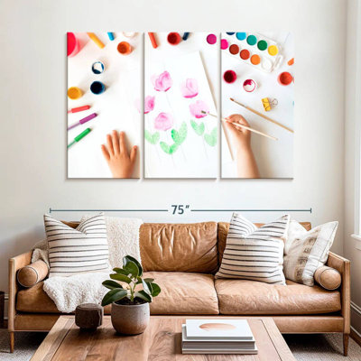 Peinture de Senne, fleur d'enfant