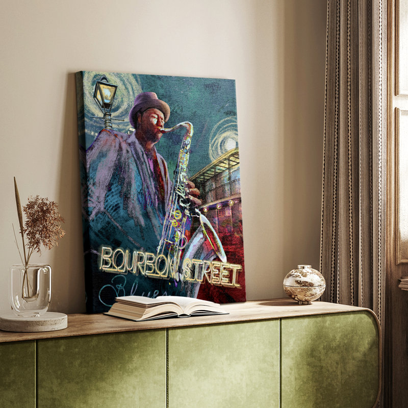 Bourbon St. Blues - galerie sur mesure Cavas, H 60 po x l 40 po