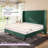 Belo Queen Green Channel-Tufted Wingback Upholstered Platform Bed-469607669-435998056