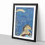 Hawk Perched on a Branch by Isoda Koryusai - Picture Frame Painting Print-55579964-55579968