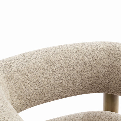 Fauteuil d'appoint rembourré Boucle