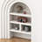 White Solid Wood Freestanding Fireplace