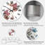 Bouquet de fleurs tropicales blanches I - Horloge murale traditionnelle-2082084412