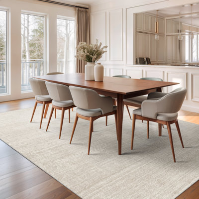 Tapis lavable à rayures rétro antidérapant (beige)