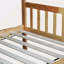 Lit simple superposé en bois d'hévéa simple avec lit gigogne, convertible en 2 lits simples, lit superposé simple avec échelle et barrières de sécurité