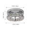 Plafonnier rond en cristal