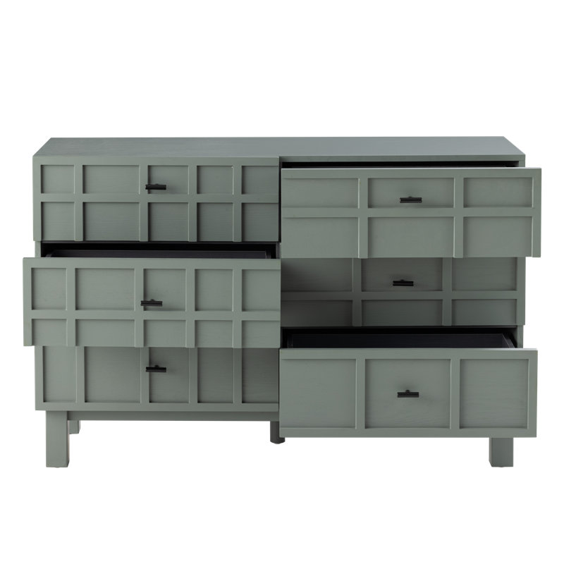 Commode double 6 tiroirs Domhnall Modern