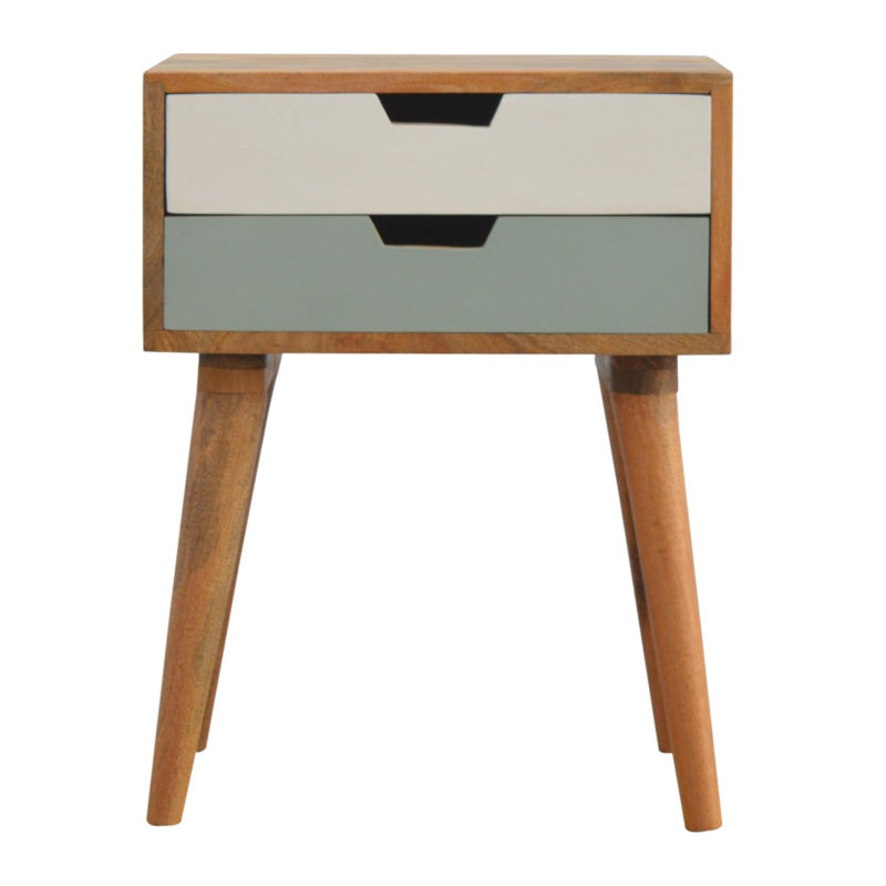 Wade 45cm W Solid Wood Bedside Table