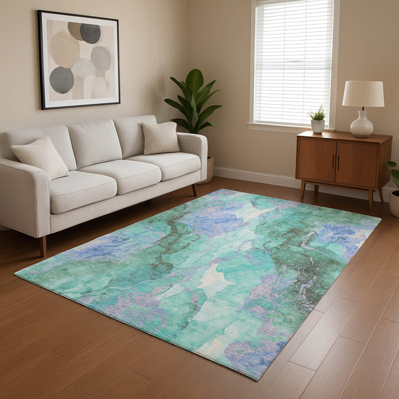 Premium Machine Washable Verlin AMF1785 Abstract Rug, Rectangle 2'6" x 3'10"