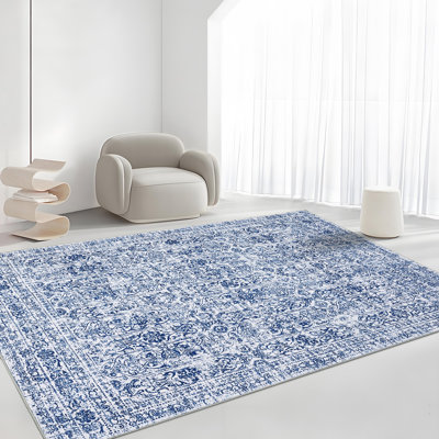 Tapis rétro antidérapant lavable à la machine Vintage