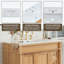 Meuble-lavabo de salle de bain avec lavabo en céramique, portes à fermeture douce et tablettes réglables