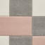 Beane area rug Machine Woven Rectangle Grey/Rose-90828078