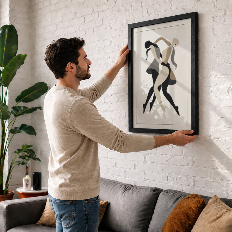 Forms in Motion Minimalist - Framed Print, A3 - 42.0 x 29.7 cm, Unframed