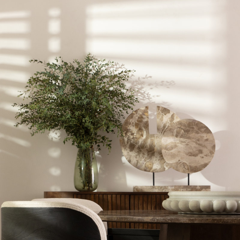 Nisha Beige Marble Abstract Decorative Sculpture