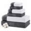 Modern Threads 600 GSM 6-Piece Towel Set with Filgree Jacquard Border-1767474424