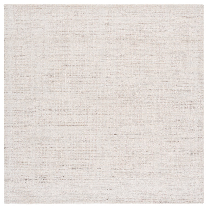 Galipeau Abstract Hand-Tufted Wool Pile Area Rug, Square 6'