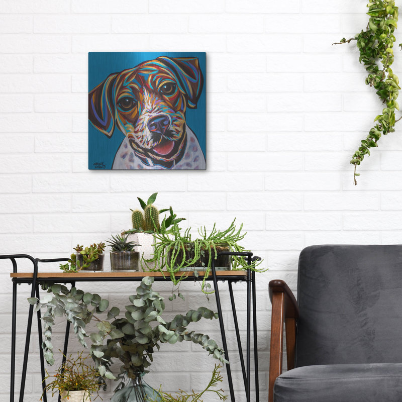 «Dog Besties 1» par Carolee Vitaletti, H 12 po x l 12 po