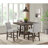 Winston Porter Poling Counter Side Chair with Grey Fabric in Brown (2 Per Carton)