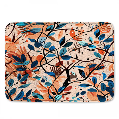 Tapis de bain feuilles