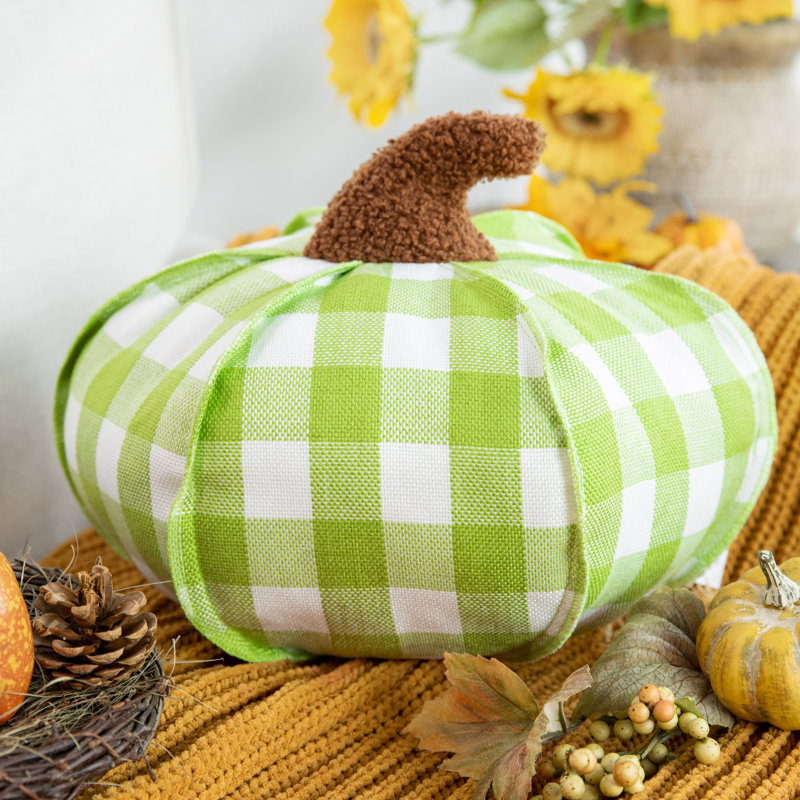 Ensemble de 1 housse de coussin décoratif décoratif Halloween Holiday Collection, Vert clair / blanc