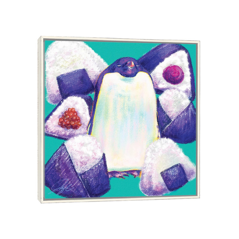 Pen-igiri - reproduction d'art murale - toile encadrée, 26 po x 26 po, Toile avec cadre, Blanc patiné