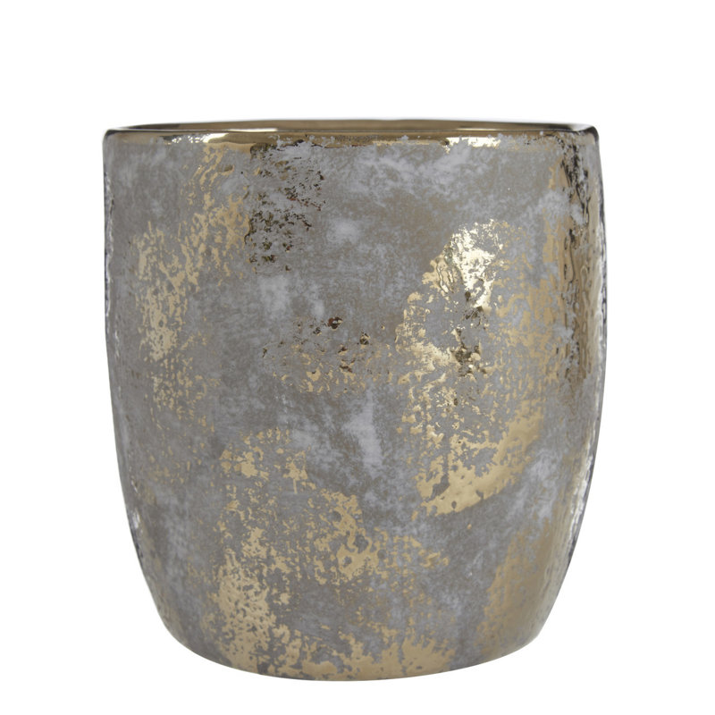 Bissette Stoneware Table Vase, 14cm H x 14cm W x 14cm D