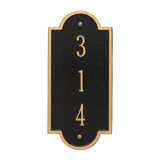 Richmond Personalized Vertical Petite 3-Line Wall Address Plaque