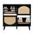 Bostynn 41.3" W 4-Drawer Rattan Flip Down Shoe Storage-1113567295