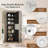 Metal Narrow Shelf Storage Cabinet for Bathroom Kitchen Living Room-685886293