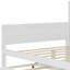 Lit de jour simple en bois multifonctionnel moderne avec tablettes de rangement, bureau d'étude et lit gigogne simple-170919767